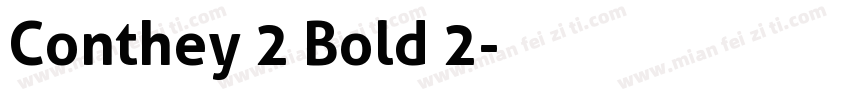 Conthey 2 Bold 2字体转换